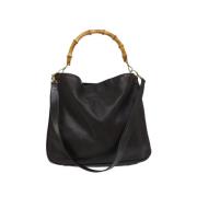 Pre-owned Leather gucci-bags Gucci Vintage , Brown , Dames