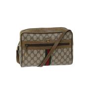 Pre-owned Canvas gucci-bags Gucci Vintage , Beige , Dames