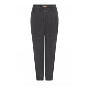 Utility-geïnspireerde 7/8 broek met zakken Gustav , Gray , Dames