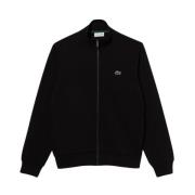 Geborduurde logo rits sweatshirt - Zwart Lacoste , Black , Heren