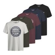 Heren T-shirt Pak Jack & Jones , Multicolor , Heren