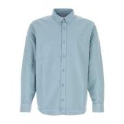 Poederblauwe Oxford Bolton Shirt Carhartt Wip , Blue , Heren