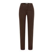 Mary Brown Straight Leg Broek Brax , Brown , Dames