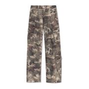 Broek met moro patroon Misbhv , Green , Dames