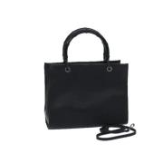 Pre-owned Leather handbags Gucci Vintage , Black , Dames