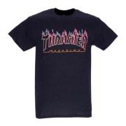 Neon Vlam Heren T-shirt Zwart Thrasher , Black , Unisex