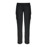 Broek met gestreept patroon Misbhv , Black , Dames