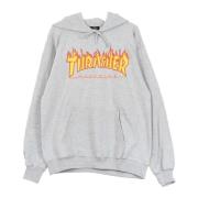 Flame Hoodie Grijs/Geel Thrasher , Gray , Unisex