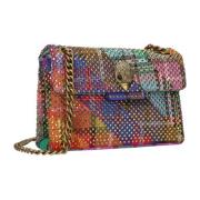 Denim Strass Mini Tas Kurt Geiger , Multicolor , Dames