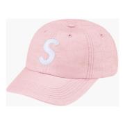 Raffia S Logo Lilac 6-Panel Cap Supreme , Pink , Unisex