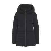 Zwarte Jas Aw24 Damesmode Peuterey , Black , Dames