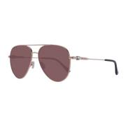 Rose Gold Aviator Zonnebril met Bruine Gradiëntlenzen Jimmy Choo , Pin...