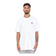 Klassieke Trefoil Logo Wit T-shirt Adidas Originals , White , Heren