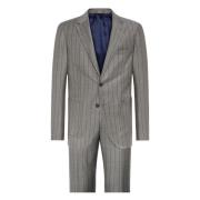 Pinstripe puur wollen pak Boggi Milano , Gray , Heren