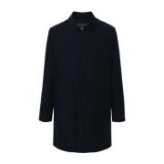 Blauwe Waterdichte Jas met Gevlochten Design Corneliani , Blue , Heren