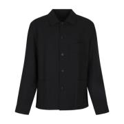 Double Face Shirt Jacket Givenchy , Black , Heren