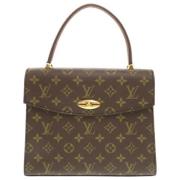 Pre-owned Canvas handbags Louis Vuitton Vintage , Brown , Dames