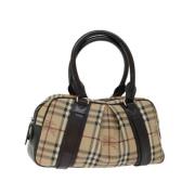 Pre-owned Fabric handbags Burberry Vintage , Beige , Dames