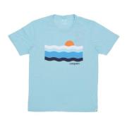 Disco Wave Sea Glass T-shirt Cotopaxi , Blue , Heren