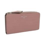 Pre-owned Leather wallets Louis Vuitton Vintage , Pink , Dames