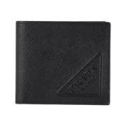 Pre-owned Leather wallets Prada Vintage , Black , Heren