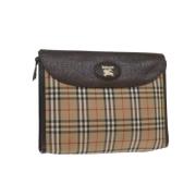 Pre-owned Cotton clutches Burberry Vintage , Beige , Dames