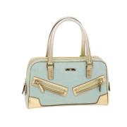 Pre-owned Leather handbags Gucci Vintage , Blue , Dames