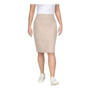 Eenvoudige Sand Rok Malloy Model 2-Biz , Beige , Dames