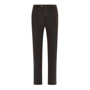 Elegante Lyocell Broek Kiton , Brown , Heren