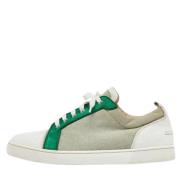 Pre-owned Canvas sneakers Christian Louboutin Pre-owned , Green , Here...