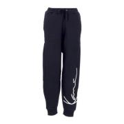 Signature Wide Fit Sweatpants Zwart Karl Kani , Black , Heren