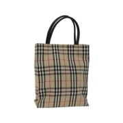 Pre-owned Cotton handbags Burberry Vintage , Beige , Dames