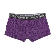 Paarse elastische heren boxershorts Iuter , Purple , Heren