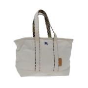 Pre-owned Cotton totes Burberry Vintage , White , Dames