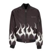 Flames Bomberjack Zwart/Wit Vision OF Super , Black , Heren