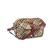 Pre-owned Nylon shoulder-bags Burberry Vintage , Beige , Dames