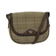 Pre-owned Cotton shoulder-bags Burberry Vintage , Beige , Dames