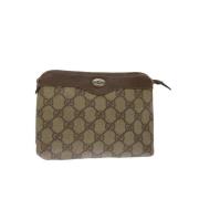 Pre-owned Canvas gucci-bags Gucci Vintage , Beige , Dames