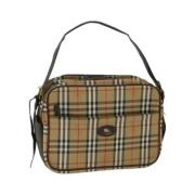 Pre-owned Cotton shoulder-bags Burberry Vintage , Beige , Dames