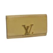 Pre-owned Leather wallets Louis Vuitton Vintage , Beige , Dames