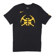 Denver Nuggets Logo Tee Zwart Nike , Black , Heren