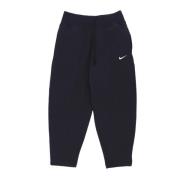 Zwarte Fleece Trainingsbroek Gebogen Nike , Black , Dames