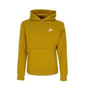 Club Fleece Hoodie Langemouw Sweatshirt Nike , Brown , Heren