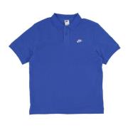 Essential Pique Polo Shirt Game Royal/Wit Nike , Blue , Heren