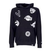 NBA Multi Team Logo Hoodie Nike , Black , Heren