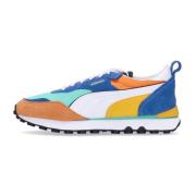 Vintage Heren Lage Sneaker Groen/Oranje Puma , Multicolor , Heren