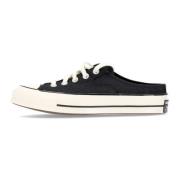 Zwarte Canvas Lace-Up Mule Schoenen Converse , Black , Dames