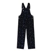 Paisley Velvet Werkkleding Overalls Element , Black , Dames