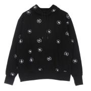 Zwarte Polka Dot Hoodie Element , Black , Heren