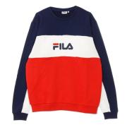 Lichtgewicht Crewneck Sweatshirt Geblokkeerd Crew Fila , Multicolor , ...